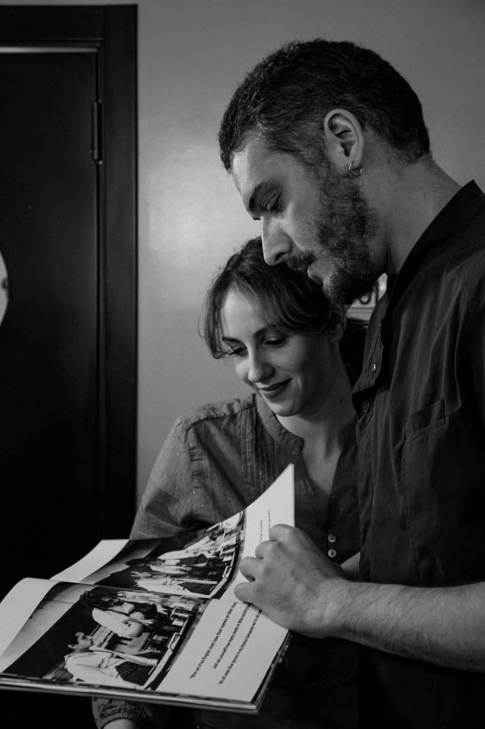 Edoardo e Anita, fondatori dell'Osteria del Gomito